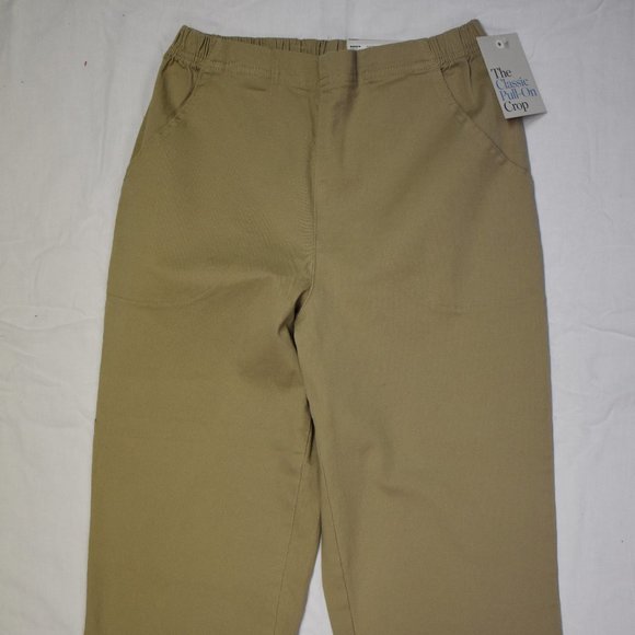 Croft & Barrow Embellished Hem Pull-On Crop Jeans-NWT - Picture 2 of 5